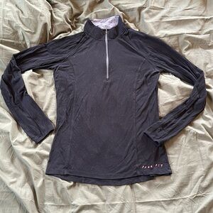 Quarter zip w/ thumb holes